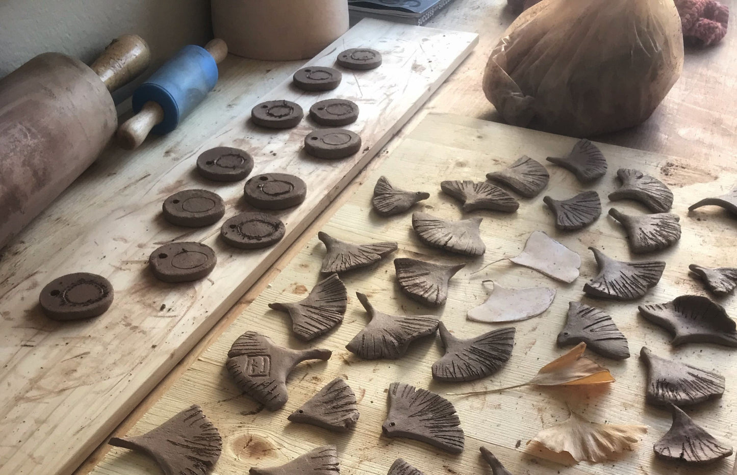 ginkgo leaf wall hanging