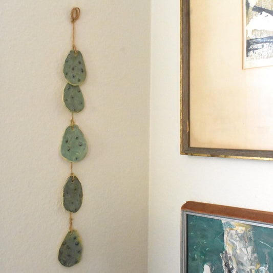 cactus pads wall hanging