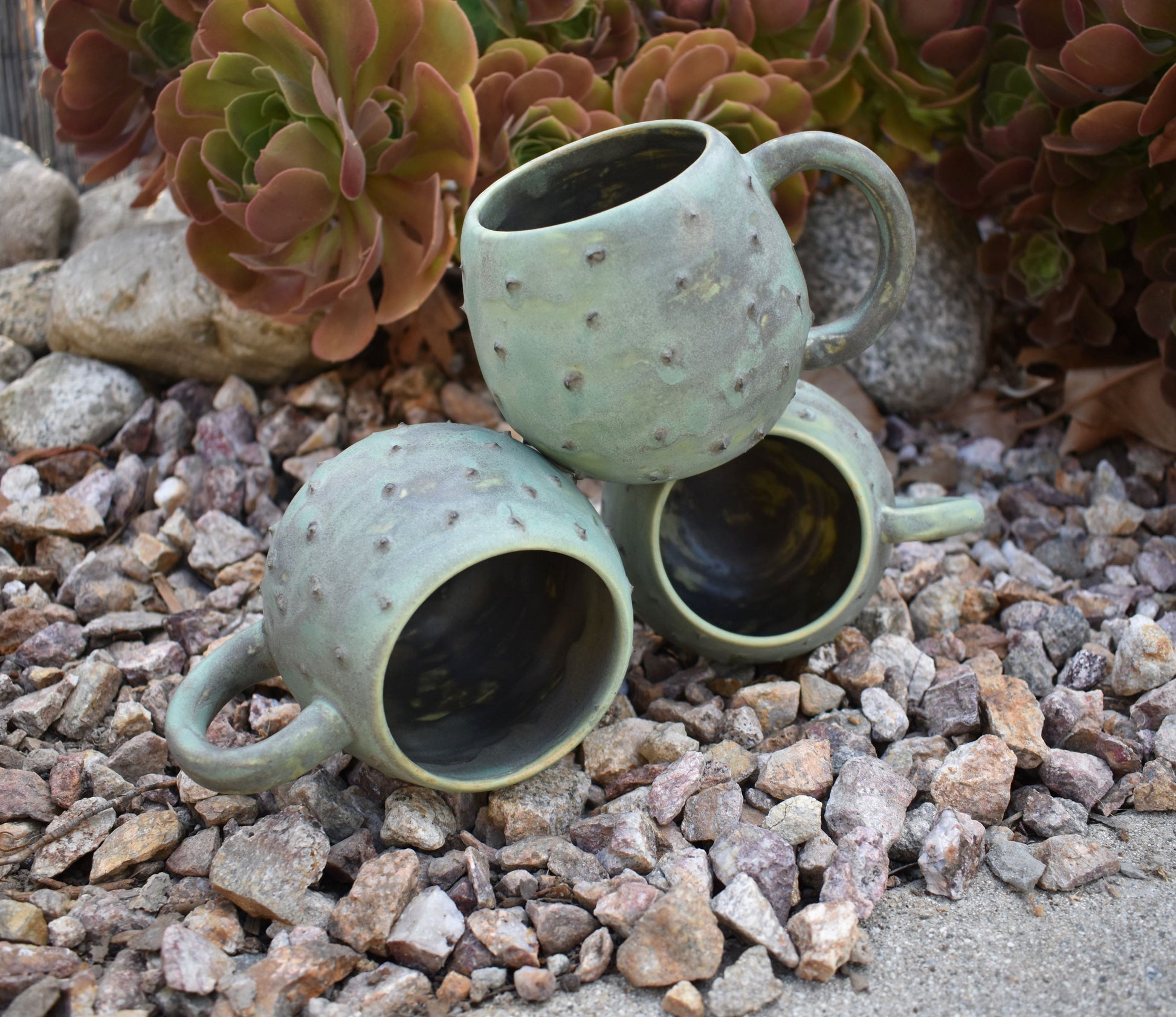 Stacking Ceramic Cacti Mugs (set of 4)
